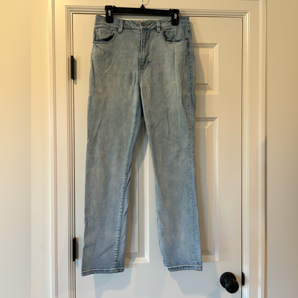 CAbi Women's Light Blue Straight Leg Jeans